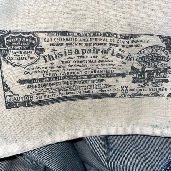 Levi's 501 Jeans Original Shrink to Fit Straight Leg Button Fly Denim Pant Rigid - Picture 11 of 13